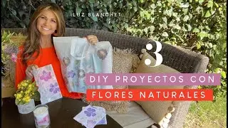 DIY 3 PROYECTOS CON FLORES NATURALES/ LUZ BLANCHET