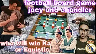 foosball of joey tribianni and chandler bing Chocozone midsized football table soccer game