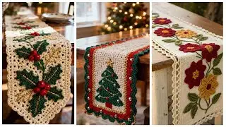 Crochet table runner design ideas //Crochet handmade Table Mats new designs  //table cover design
