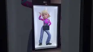 86 inch transparent lcd advertising display hologram holo box #3dhologramdisplay #transparentscreen