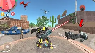 Rope Hero: Vice Town(Transformers Truck with Laser Gun)Severed Neck from Torso - Android Gameplay HD