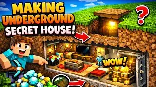 I Built a SECRET House in Minecraft 😱 | Hidden Base Tutorial