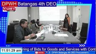 Procurement Livestream for DPWH Batangas 4th DEO on December 17, 2025