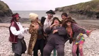 Pirate mayhem in Cornwall, England - Doc Martin star Bert Large & British Pirateers.