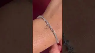 Delicate Diamond Tennis Bracelet | Moissanite & Lab Diamond | Bhavani Jewels #diamond  #jewelry