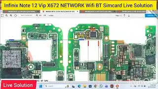 Infinix Note 12 Vip X672 NETWORK Wifi BT Simcard Live Solution 