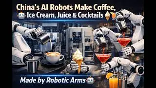 China&rsquo;s AI Robots Prepare Coffee, Serve Ice Cream, Juice & Cocktails 🤖☕ | Future Smart Caf&eacute;