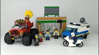 Lego City 60245 Police Monster Truck Heist Speed Build Review ASMR