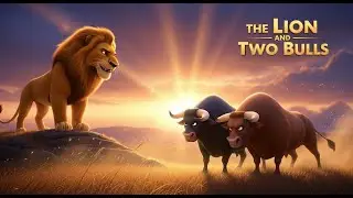 The Lion and Two Bulls 🦁 | Unity is Strength | Kids Moral Story Urdu Hindi | Sher Aur Do Bail