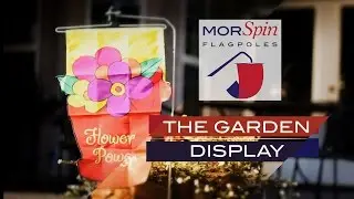 Garden Flag Display - Full 360 Spinning Action
