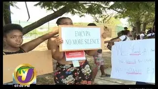 TVJ News: Protests at Edna Manley College - August 28 2019