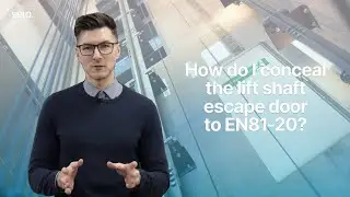 How do I conceal the lift shaft escape door to EN81-20?