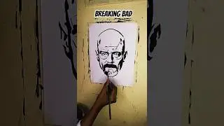 Breaking Bad Walter stencil by velvom Sriram # BreakingBad #Walter #saymyname #webseries