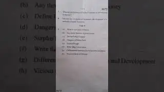 Question paper MDU BA LLB Economics question paper 2nd semester