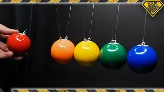 Newton's Cradle with Pool Balls