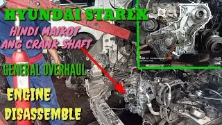 HYUNDAI GRAND STAREX GENERAL OVERHAUL D4CB ENGINE DISASSEMBLE PART 1 @CHONG JUNREY TV