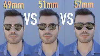 Ray-Ban Clubmaster 49 мм против 51 мм против Oversized 57 мм