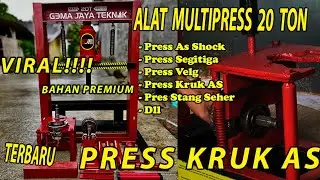 Alat Multi press GJT 20 ton - Alat Buka Pasang Kruk As - Buka Laher Bearing Crankshaft Part 1