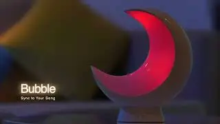 Bedside Moon Lamps for Bedroom, Warm White Lights Led Bedside Lamp Touch Control, Sync Music Rhythm