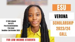 VENETO REGIONAL SCHOLARSHIP| ESU Verona 2023| Benefits, Who can Apply, ISEEUP, Documents, Deadlines