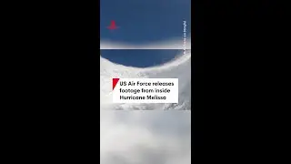US Air Force releases footage from inside Hurricane Melissa