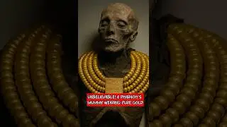 The Golden Shebyu Collar of Pharaoh Psusennes I #tutankhamun #egyptianmuseum #pyramidsofegypt
