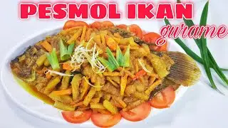 CARA BIKIN IKAN BUMBU KUNING || RESEP PESMOL IKAN (GURAME) BUMBU KUNING