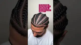 Style: Men Stitch Braids #shorts #fyp #hairstyle #tutorial #stitchbraids