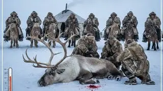 Team Yakut Horsemen Living In Yakutia At &minus;71&deg;C & Depend On Hunted With 9,000kg Giant Reindeer 🦌🎄
