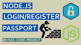Node.js Login, Register System with MySQL, Passport and Flash Message  #2 Full code project