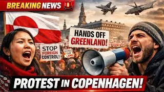 BREAKING NEWS: Protestors Hold 'Hands Off Greenland' Demonstration In Copenhagen, Denmark