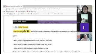 Kelas Shorof- 4: Mengenal Isim Dhomir
