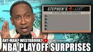 BONUS Stephen's A-List 🔥 Biggest surprises of the NBA Playoffs so far... 📝 | First Take YT Exclusive