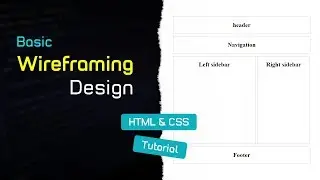 Basic Wireframing - HTML & CSS