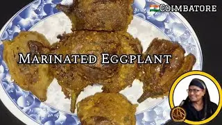 ⟦ வறுத்த கத்திரிக்காய் | Marinated Eggplant/Brinjal | @a1_flavour ⟧