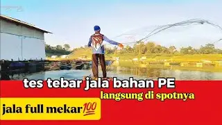 review dan tes tebar jala bahan PE