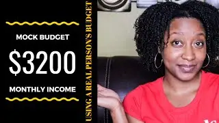 MOCK BUDGET WITH ME: $3,200 Monthly Income | Single Person | September Mock Budget | KeAmber Vaughn