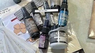 Mixed media mandag - Distress Stain og Firkl&oslash;ver - Video 1039