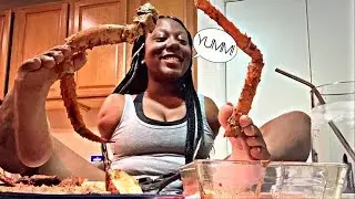 SEAFOOD MUKBANG W/ BLOVES SAUCE!!😋