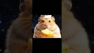 Adorable Hamster Chef's Lunar Cheese Feast! 🧀🌕