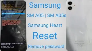 Samsung A05 Hard Reset | SM A05s Remove petting pic | A055 password | Samsung galaxy factory Reset 