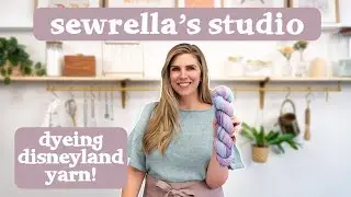 Sewrella's Studio: dyeing Sleeping Beauty's Castle inspired yarn ✨