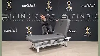 Demonstratie elektrische Massagetafel Collini Hilow Grande 80 cm Bobath