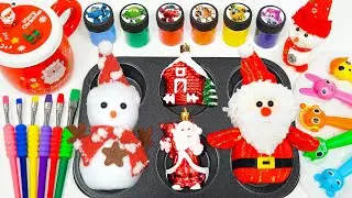 🎄 Satisfying Christmas Slime DIY | Making Santa & Snowflake Sprunki Slimes &ndash; Relaxing ASMR Sounds