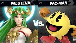 Super Smash Bros Ultimate: Palutena vs Pac-Man