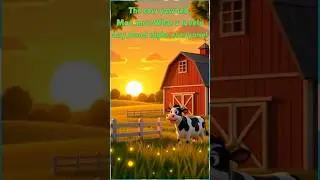 Good Night Farm Animals| Short Relaxing Bedtime Story for Kids |Cow, Sheep, Horse, Pig, Duck & Chick
