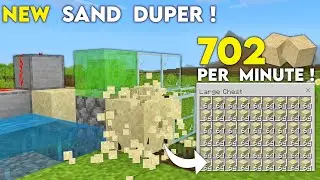 FULLY AUTOMATIC SAND DUPER in Minecraft Bedrock 1.21! (702 Sand Per Minute)
