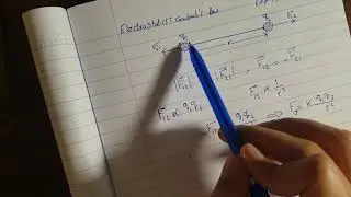 استنتاج قانون كولوم وحل مسائلة ثلاث شحنات |1.2 Electromagnetism