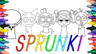 Новые раскраски Sprunki Incredibox: Как раскрасить Sprunki Incredibox: NCS Music #sprunki