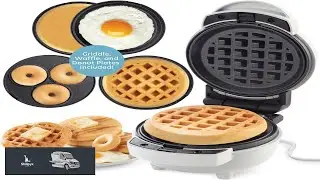 3 in 1 Mini Breakfast Maker Make Mini Waffles Donuts Pancakes or